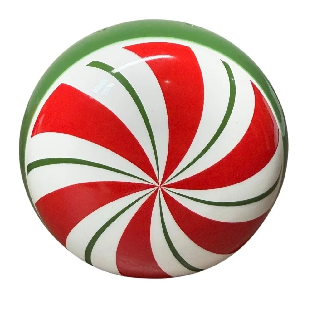 Pier 1 Imports Candy Cane Salt Pepper Shakers Christmas Peppermint‎ Stoneware